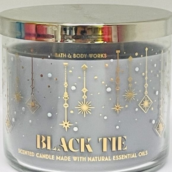 Bath & Body Works | Other | Bath Body Works Black Tie 3 Wick Candle 45 ...
